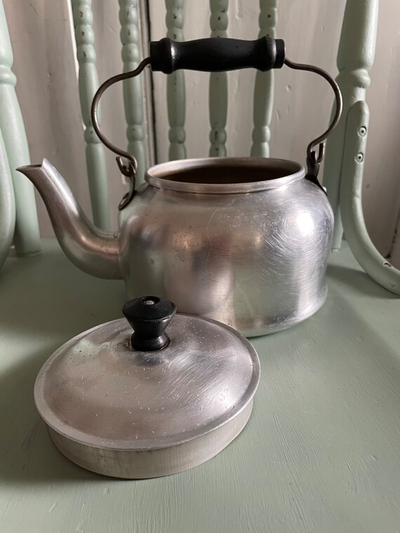 Vintage Aluminum Teapot Etsy