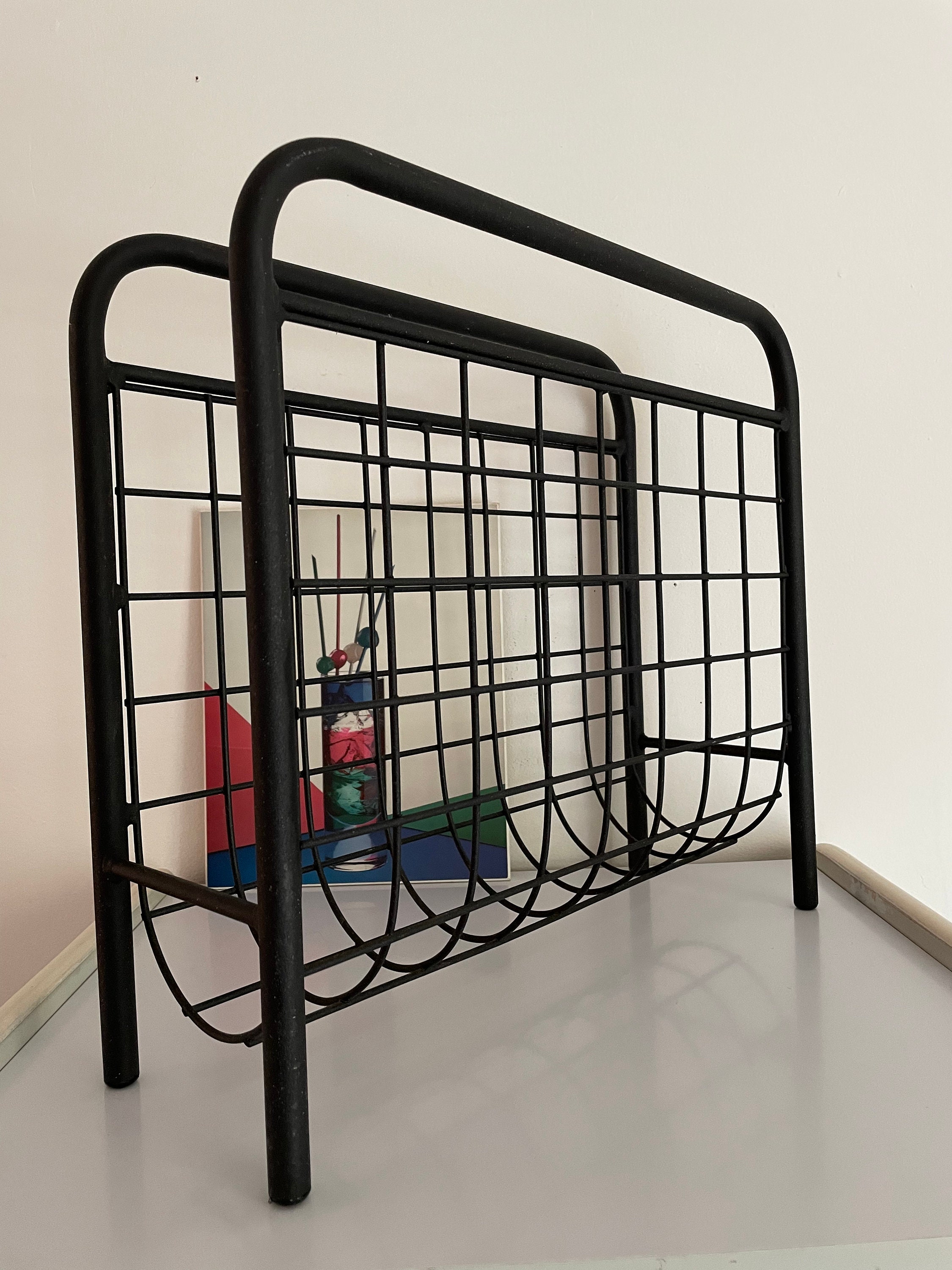 Vintage Magazine Rack - Etsy