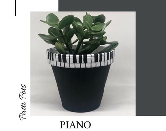 piano flower pot