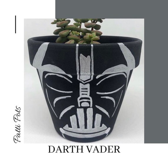 darth vader plant pot