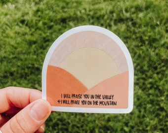 Mountain + Valley Sticker