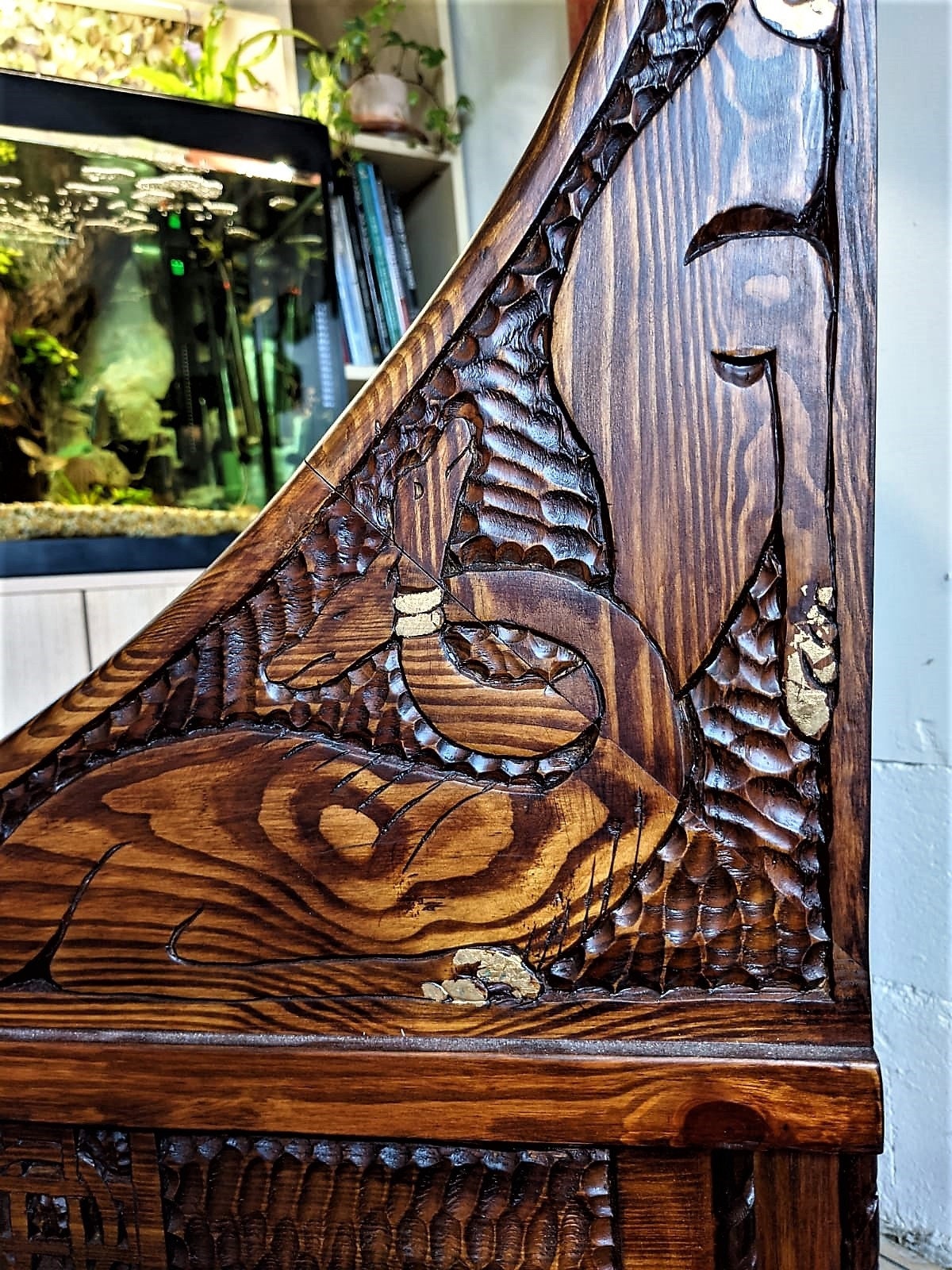 Yggdrasil Pine hand carved Viking throne chair by UKATERRA Etsy