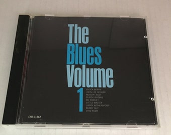 The Blues Volume 1 CD 1986 Electric Blues Chicago Blues Harmonica Blue Canada vintage CD Blues Style retro music Compilation