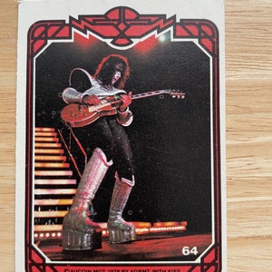 Carte KISS 1978 Collector Card Ace Freely numéro 64 vintage Kiss card Kiss cartes à collectionner Aucoin MGT Puzzle card par ARGMT #64