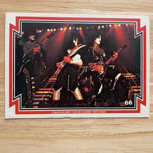 Carte KISS 1978 Carte collector Ace Gene Paul numéro 66 carte Kiss vintage Cartes à collectionner Kiss Aucoin MGT Carte puzzle par ARGMT #66