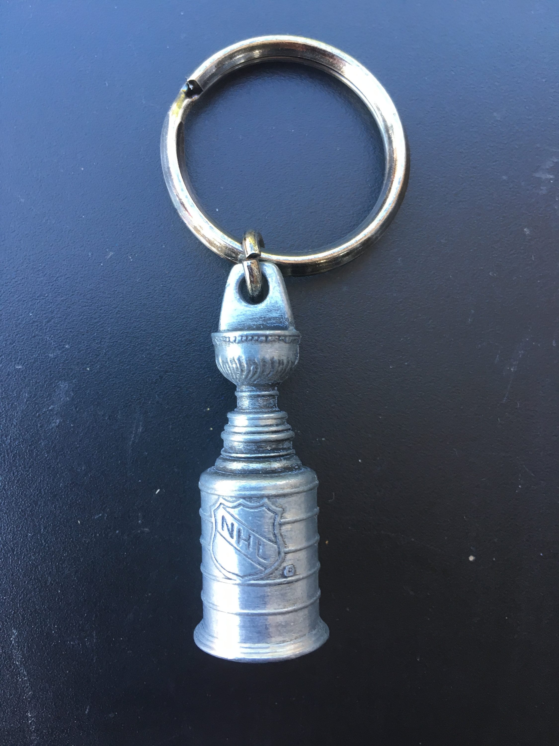 Vintage Keychain Stanley Cup Hockey Trophy Sports Key Ring Retro Hockey 