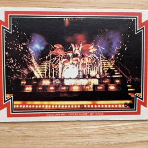 Carte KISS 1978 Carte de collection numéro 56 Carte Kiss vintage Cartes à collectionner Kiss Carte Aucoin MGT par AGRMT Puzzle au dos # 56