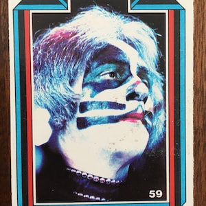 Carte KISS 1978, carte de collection Peter Criss, batteur numéro 59, carte Kiss vintage, cartes à collectionner Kiss, carte puzzle Aucoin MGT, par ARGMT