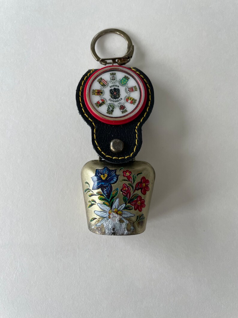 Cow Bell Key Chain Cow Bell Keychain Vintage Souvenir From Austria Traditional Decorative ...