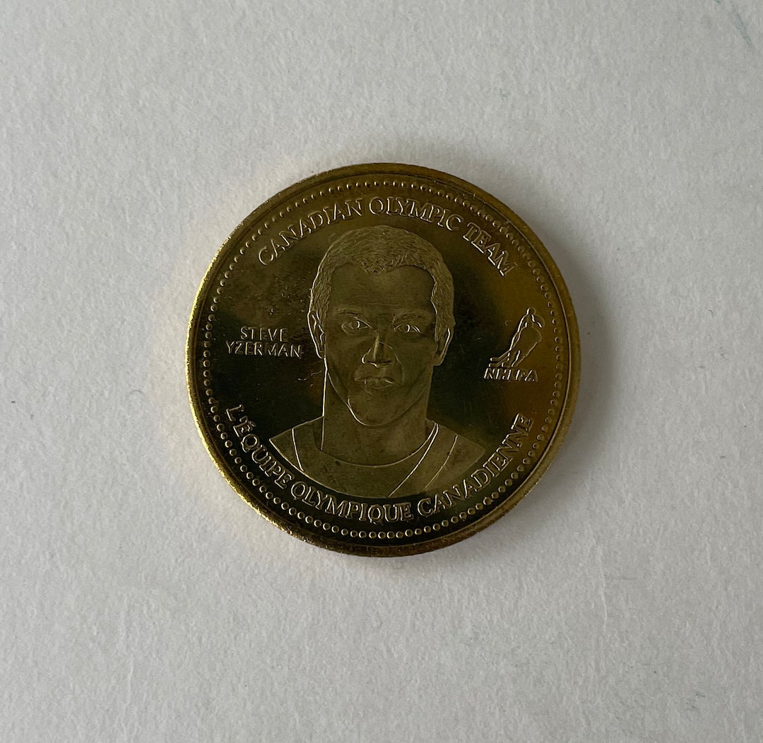 Vintage 2002 Coca-cola Coke Olympic Team Canada Hockey Coin Steve