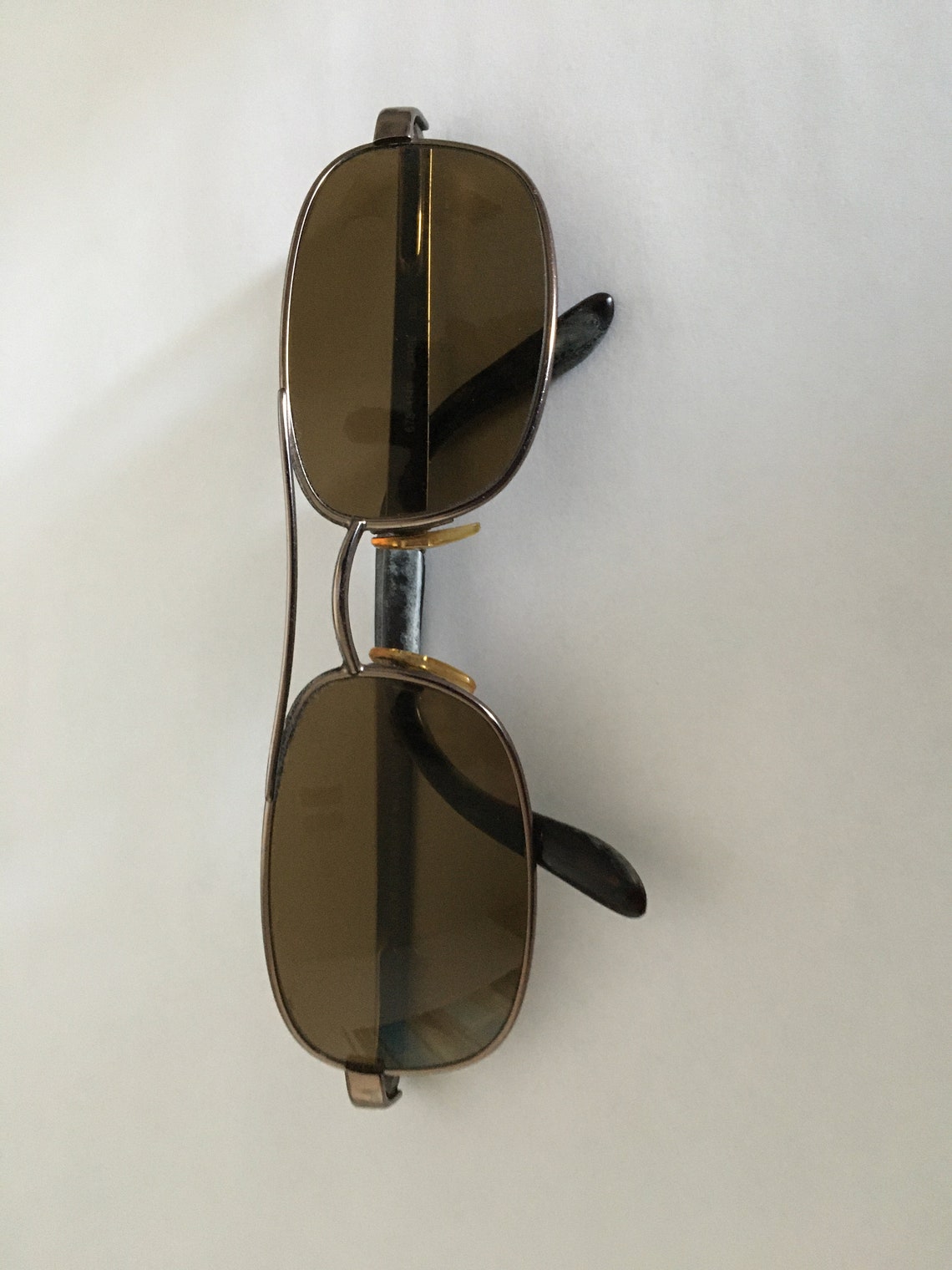 Vintage sunglasses Authentic GIORGIO ARMANI metal rectangular | Etsy