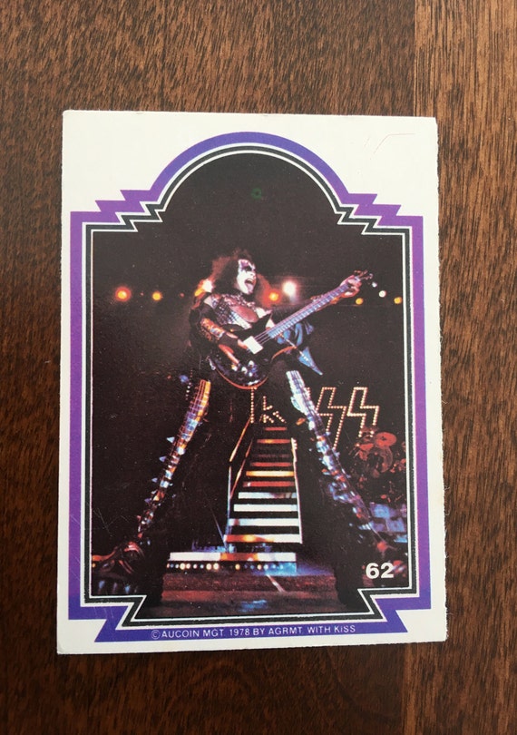 KISS Card 1978 Collector Gene Simmons 62 Trading Cards Aucoin MGT