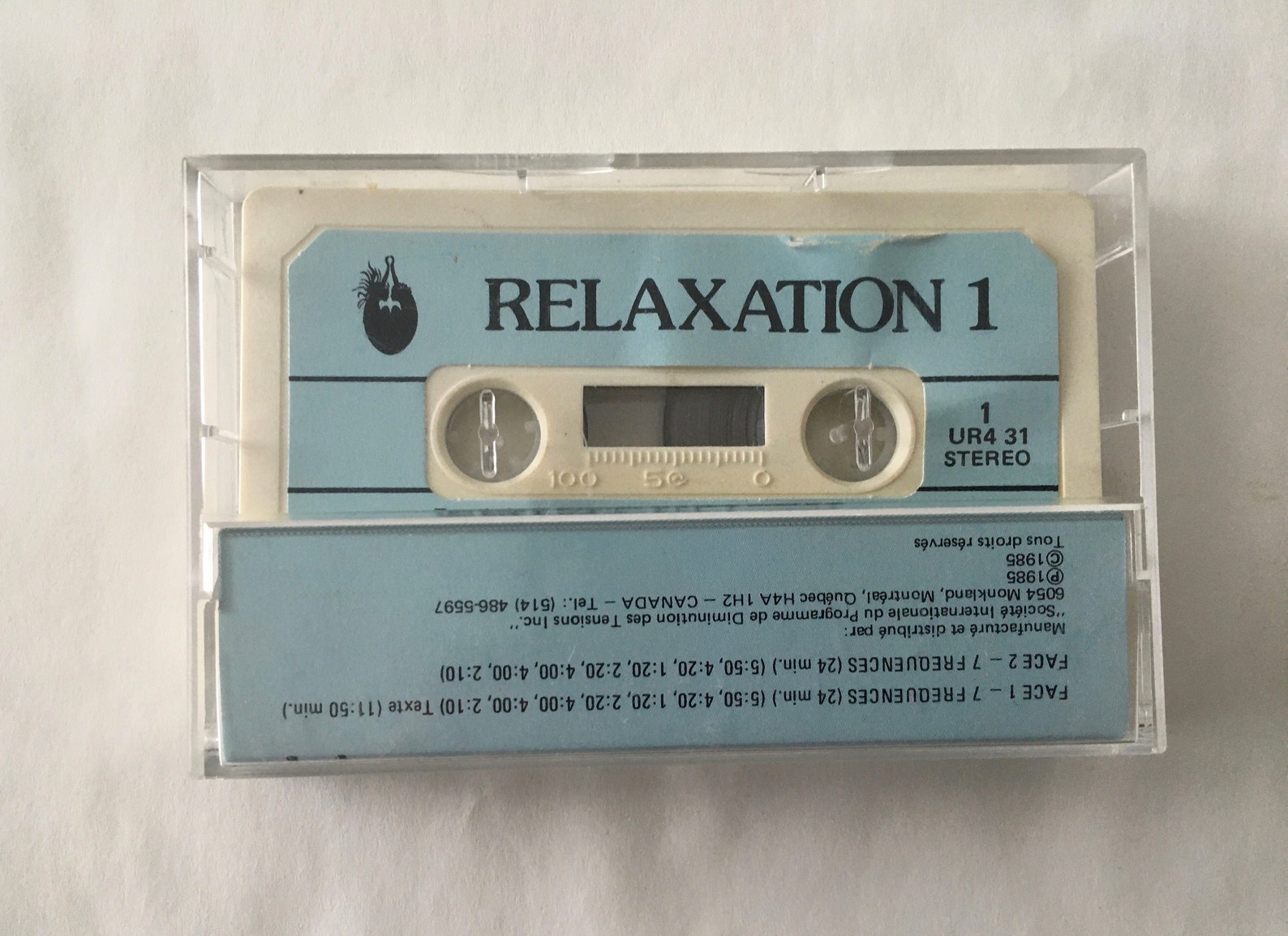 Relaxation 60 Minute casette tape Vintage FRENCH Cassette Etsy