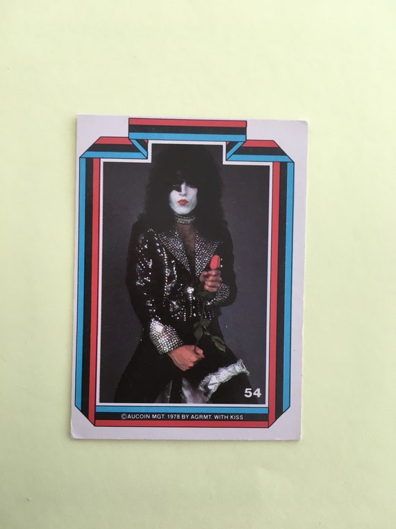 1968年公開『スター』のカレンダーカード KISS Card 1978 Collector Card Paul Stanley Number 54 Vintage