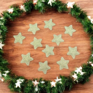 Scatter decoration stars made of synthetic fiber 50 pieces