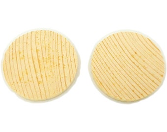 Wooden discs 4 cm natural 20 pieces