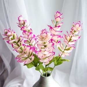Fiori di salvia sclarea di carta Bouquet di fiori selvatici Bouquet rustico essiccato Mazzo di fiori Mini bouquet di salvia finta Ghirlanda di verde Verde finto