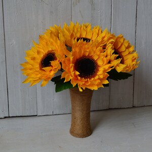 Girasole di carta, decorazioni per la casa in stile fattoria, compleanno con girasole, fiori finti, grandi fiori di carta, decorazioni autunnali, regali con girasole, decorazioni con girasole