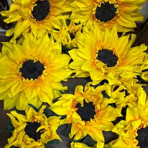 Parede de Girassol de Espuma Grande, Decoração de Casa de Fazenda, Aniversário de Girassol, Flores Artificiais, Flores Grandes, Decoração de Outono, Presentes de Girassol, Decoração de Girassol imagem 5