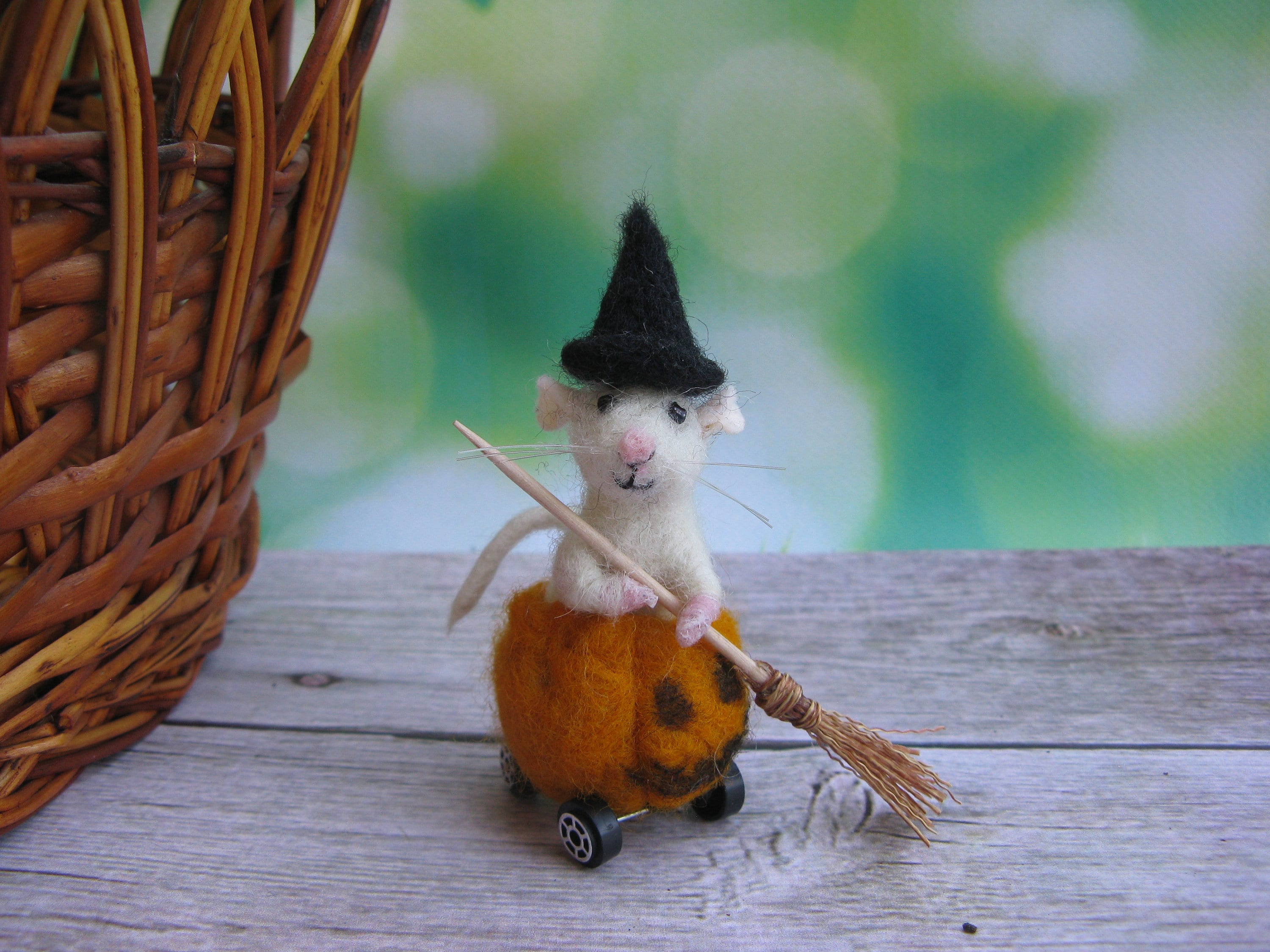 Little mouse made of felt. Halloween decor Etsy