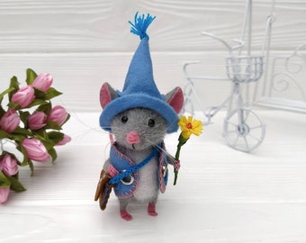 Needle felted Mouse, needle felted animal, miniature toys