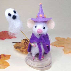 Halloween Dekoration Maus aus Nadelfilz