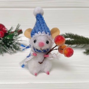 Nadel gefilzte Tier Maus aus Wolle Mini Filzmäuse