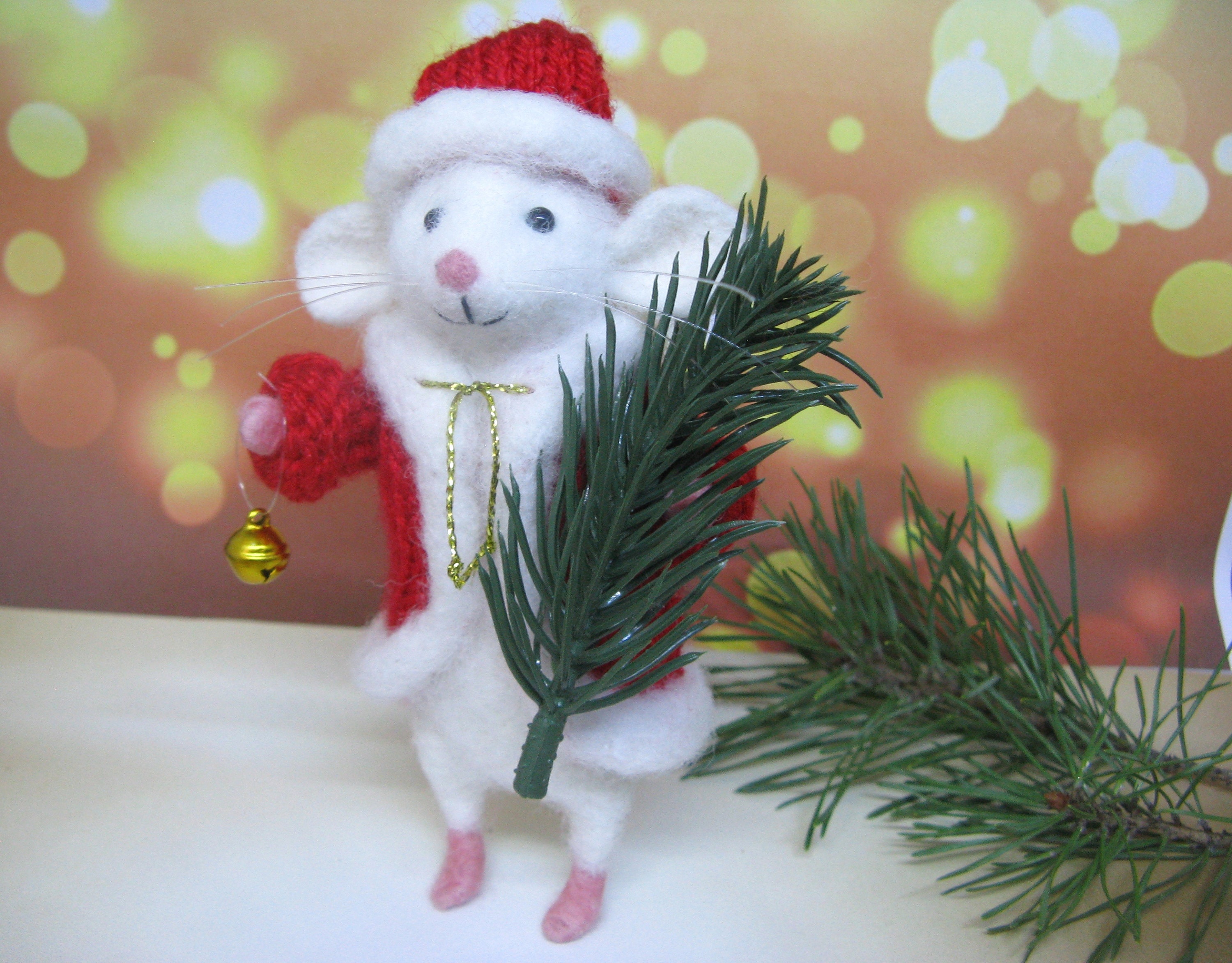 Cute Felt Mouse Christmas Decor Etsy