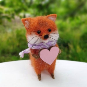Needle felted fox,stuffed animal