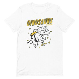 Dinosaurs In Space Triceratops Short-Sleeve Unisex T-Shirt