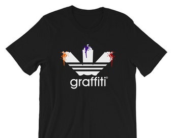 Graffiti Spray Paint Cans Short-Sleeve Unisex T-Shirt