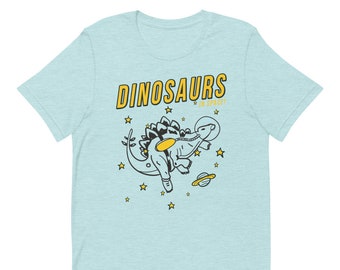 Dinosaurs In Space Stegosaurus Short-Sleeve Unisex T-Shirt