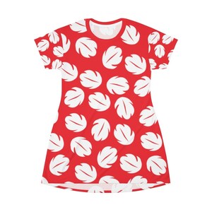 Ohana Tropical Leaves All Over Print T-Shirt Dress image 3