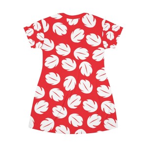 Ohana Tropical Leaves All Over Print T-Shirt Dress image 4