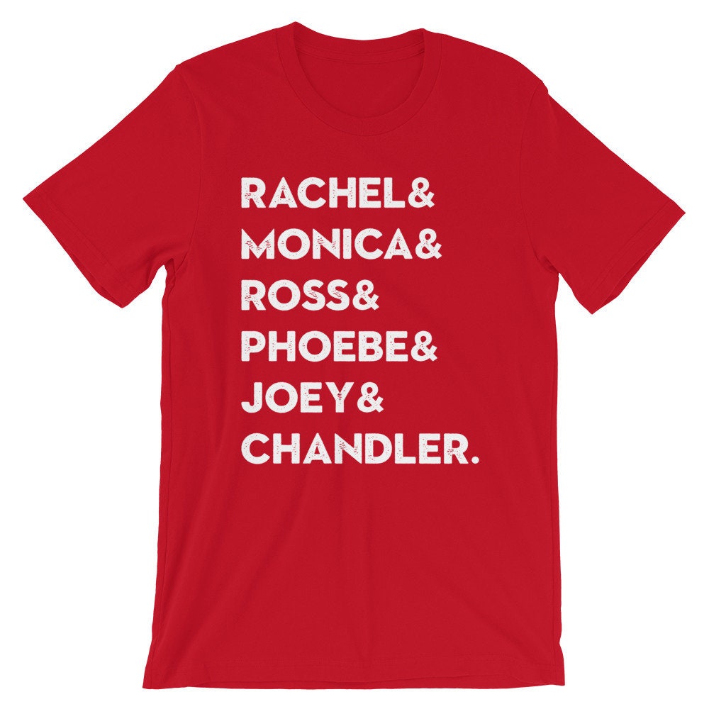 Friends Roll Call Names Short-Sleeve Unisex T-Shirt | Etsy