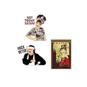 Famous Drag Queens - Kiss Cut sticker set van drie