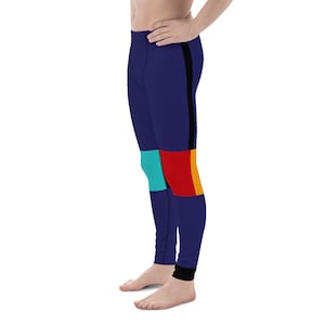 Retro Air Sneakerhead Color Block Men&#39;s Leggings