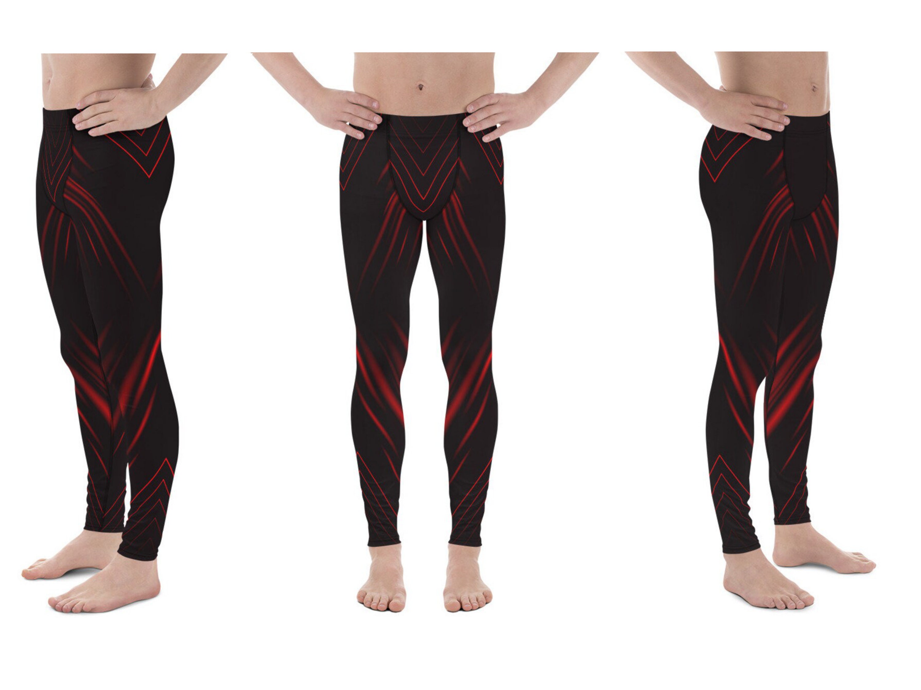 Tri Colour Blocked Legging (Medium Compression) - Black White Red – BOOM  BOOM ATHLETICA