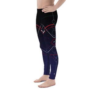 Cyber Circuit Interface Men&#39;s Leggings