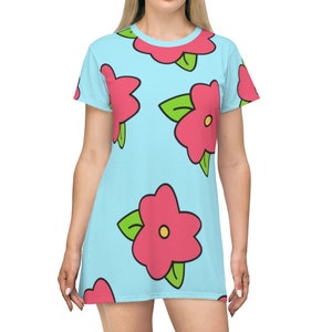 King Size Homer MUU MUU - All Over Print Cut and Sew T-Shirt Dress