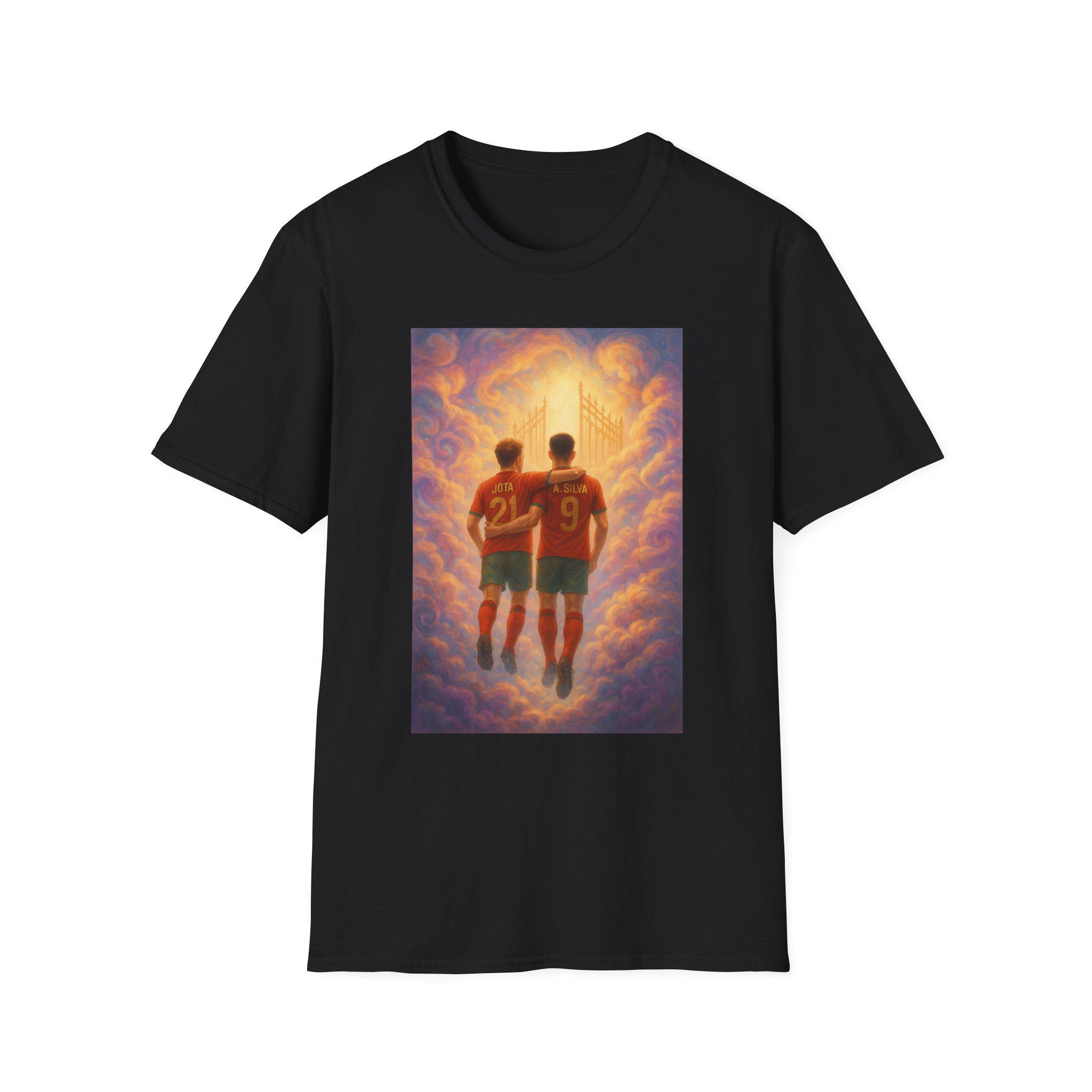 Soulful Celebration - Homage to Diogo Jota & Andre Silva - Heavenly Goal: Eternal Brothers and Teammates - Sports Enthusiasts T-Shirt