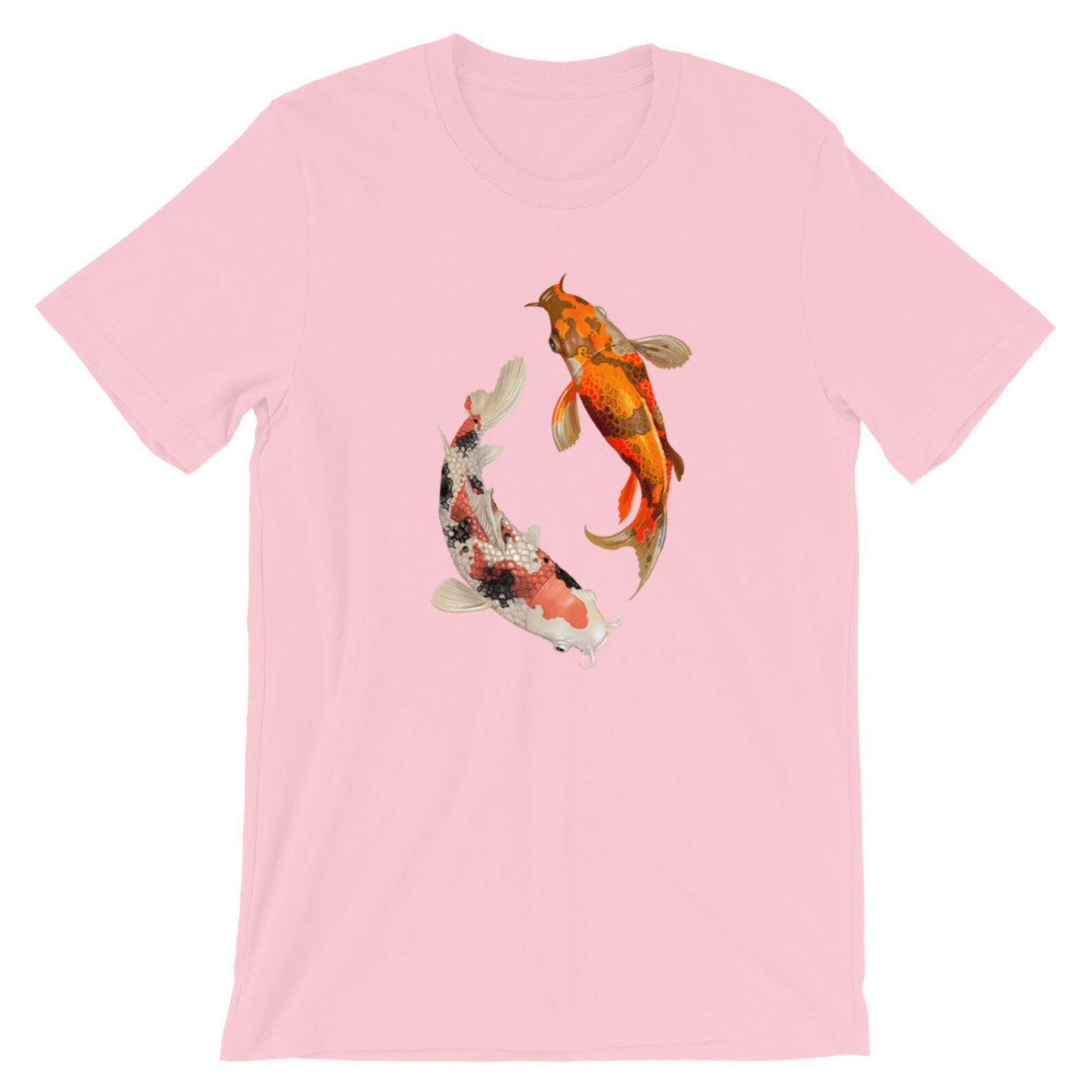Koi Fish Yin Yang Short-sleeve Unisex T-shirt | Etsy