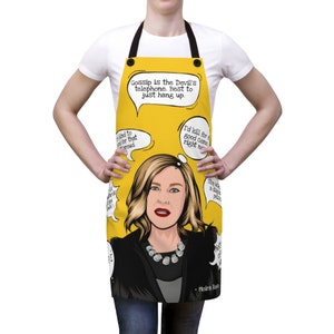 Moira Rose Quotes - Yellow Poly Twill Apron