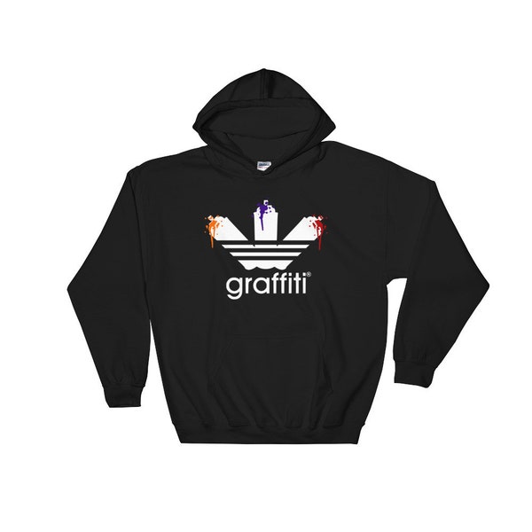 Graffiti Spray Paint Cans Hooded Sweatshirt