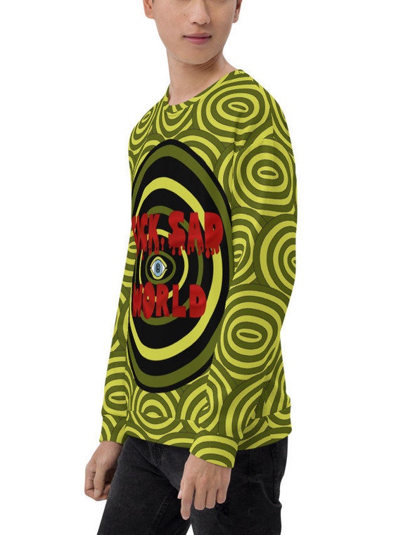 worlds end✩.*˚ squiggle shirt. tree! Daria Sick Sad World - Print, Cut and Sew Unisex Crewneck