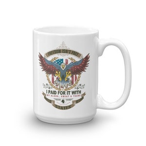 Freedom Isn't Free Ceramic Mug zdjęcie 3