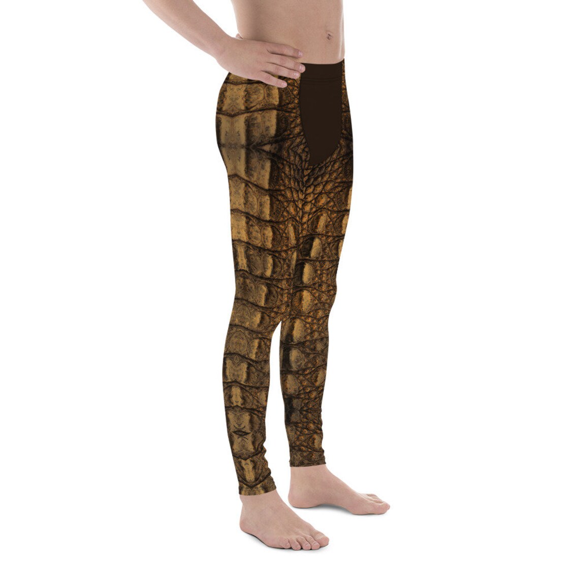 Crocodile Skin Pattern Men's Leggings - Etsy