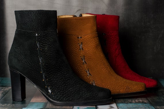 Botas de cuero de carpincho para hombre sales
