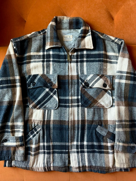 Vintage 60s Sears Sportswear Plaid Jacket