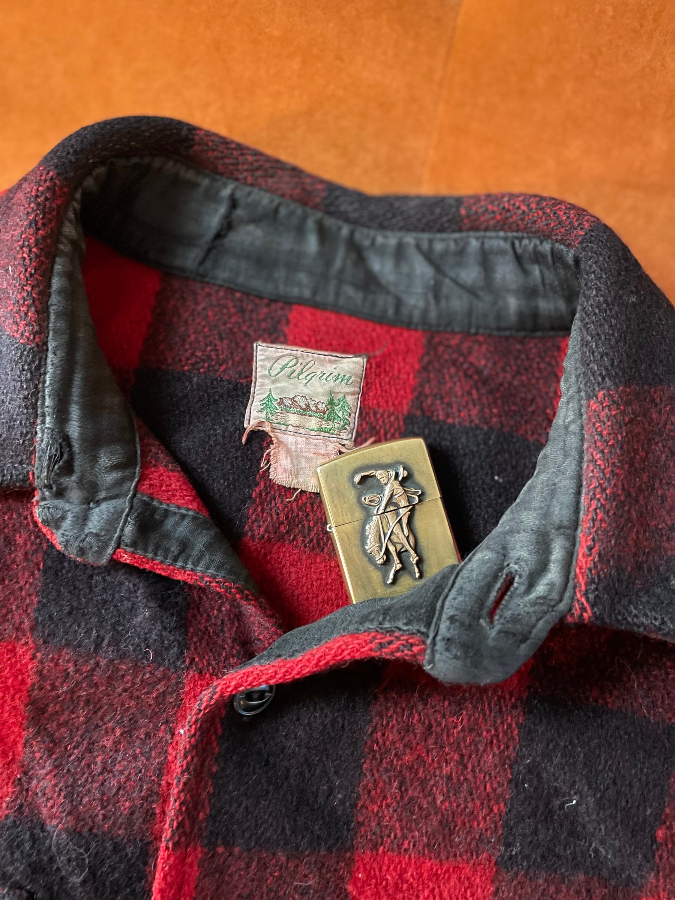 Vintage 30s/40s Buffalo Plaid Wool Pilgrim Shirt Jacket - Etsy